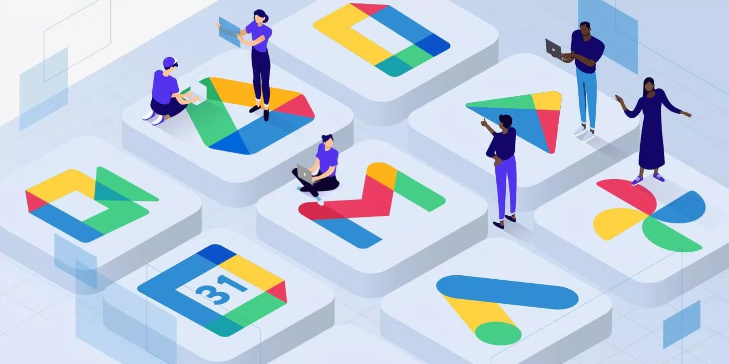 Một số ứng dụng nằm trong bộ công cụ Google Workspace (Nguồn: Internet)