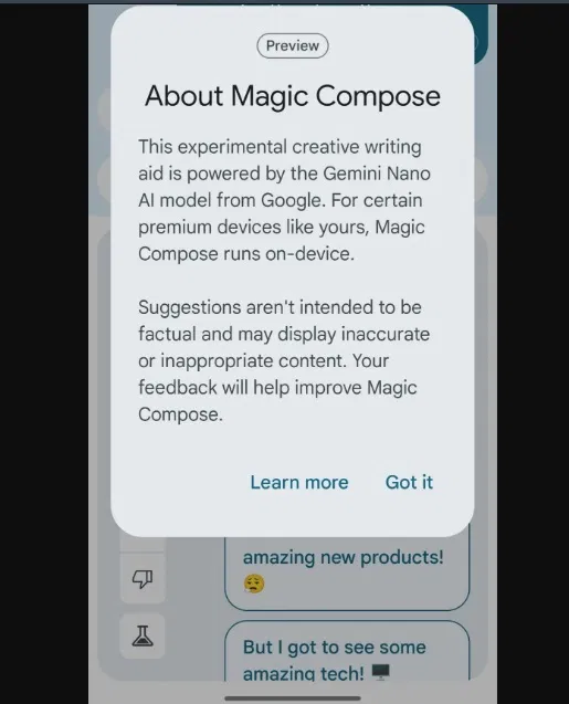 Magic Compose trên điện thoại OnePlus 13 (Ảnh: Internet)