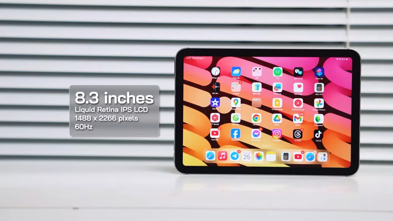 iPad mini 7 có viền bezel khá là dày chứ không được mỏng như iPad Air hay iPad Pro (Ảnh: Internet) iPad mini 7 có viền bezel khá là dày chứ không được mỏng như iPad Air hay iPad Pro (Ảnh: Internet)