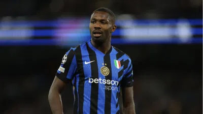 Marcus Thuram là một trong số những tiền đạo có thể thay thế cho Darwin Nunez. Ảnh: Internet.