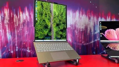Máy tính xách tay có thể cuộn (Ảnh: Internet) Máy tính xách tay có thể cuộn (Ảnh: Internet)