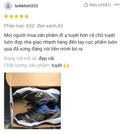 Đánh giá của người dùng trên shopee (Ảnh: BlogAnChoi)