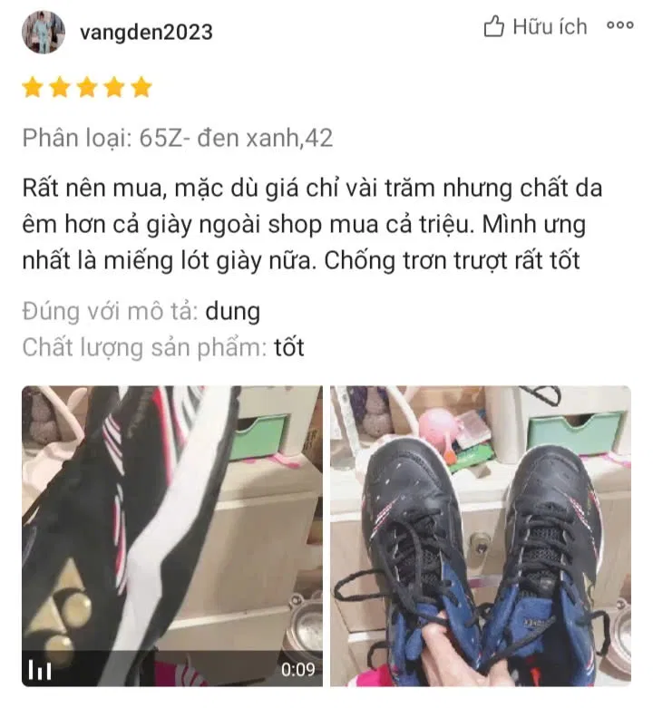 Đánh giá của người dùng trên shopee (Ảnh: BlogAnChoi)