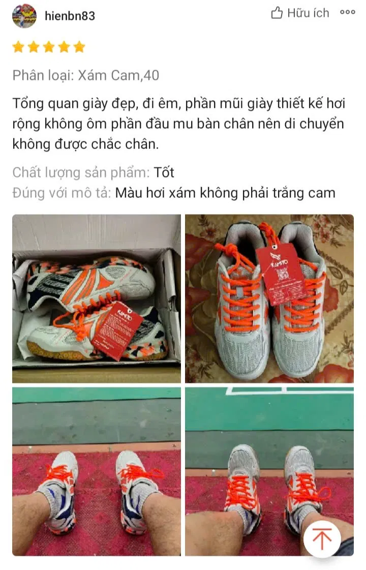 Đánh giá của người dùng trên shopee (Ảnh: BlogAnChoi)
