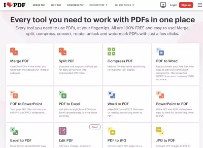 iLovePDF – Sửa file PDF online miễn phí (Ảnh: Internet)