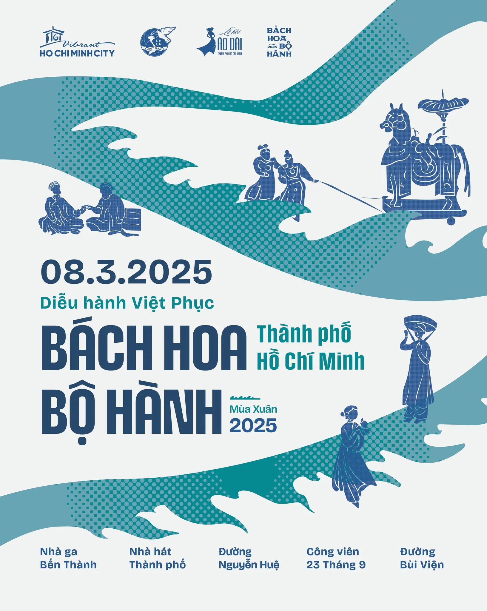 "Bách Hoa Bộ Hành" lần thứ V sẽ được tổ chức tại TP.Hồ Chí Minh vào ngày 08/3/2025 (Thứ Bảy)