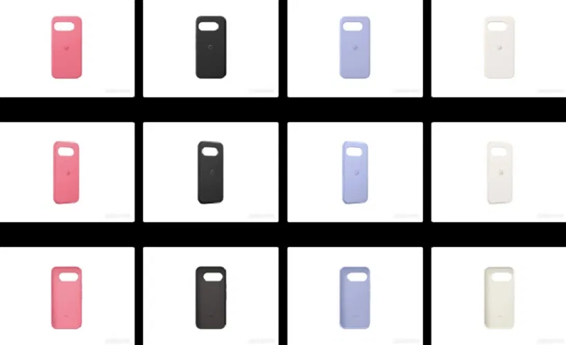 Hình ảnh ốp lưng của điện thoại Pixel 9a với các màu khác nhau (Ảnh: Internet)