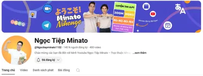 Kênh YouTube Ngọc Tiệp Minato (Ảnh: Internet)