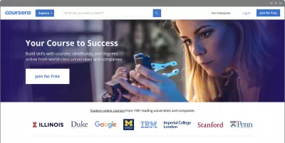 Trang website Coursera, nguồn: Internet