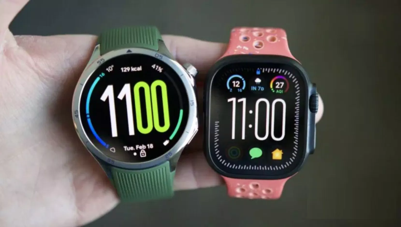 Đồng hồ thông minh OnePlus Watch 3 và Apple Watch Ultra 2 (Ảnh: Internet) Đồng hồ thông minh OnePlus Watch 3 và Apple Watch Ultra 2 (Ảnh: Internet)