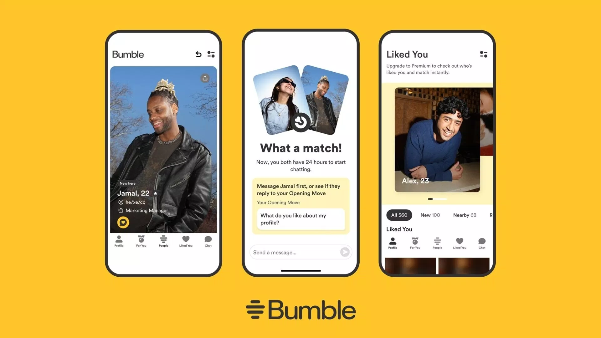 Ứng dụng Bumble, nguồn: Internet