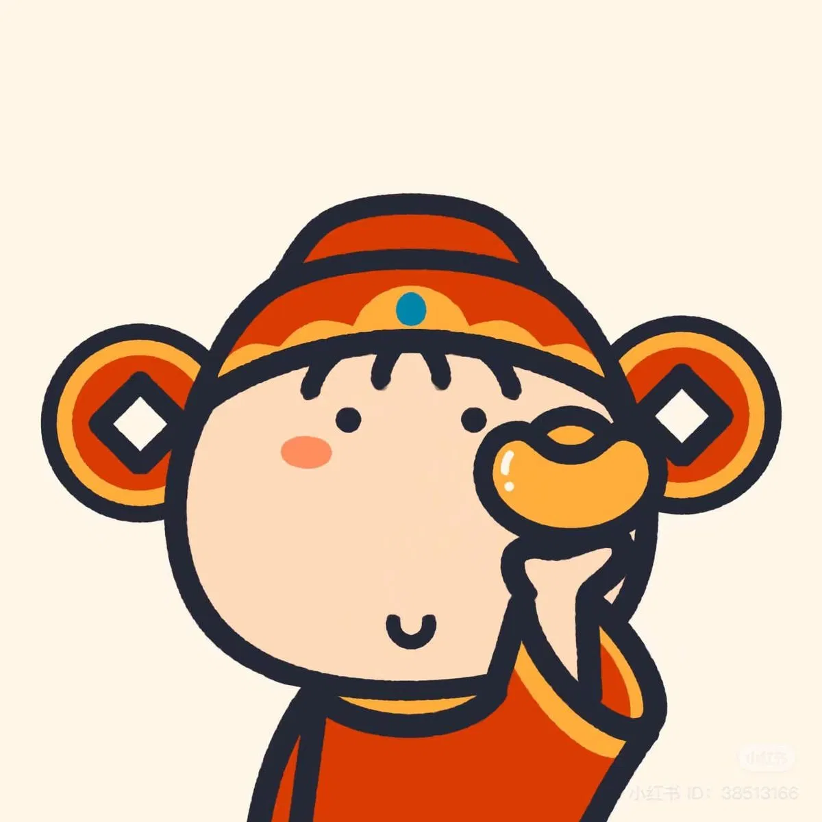 Avatar nhóm 5 người phiên bản "thần tài" (Ảnh: Internet)