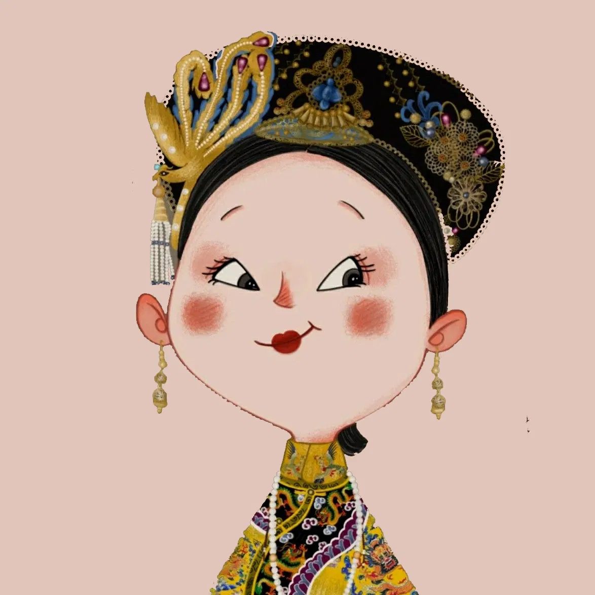 Avatar nhóm 6 người phiên bản "Chân Hoàn truyện" (Ảnh: Internet)