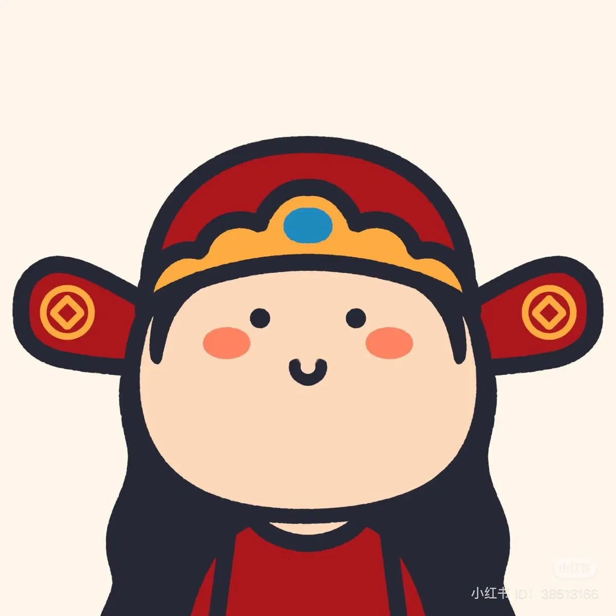 Avatar nhóm 5 người phiên bản "thần tài" (Ảnh: Internet)