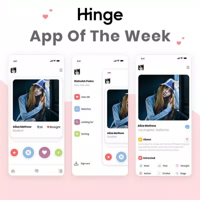 Ứng dụng hẹn hò Hinge, nguồn: Internet