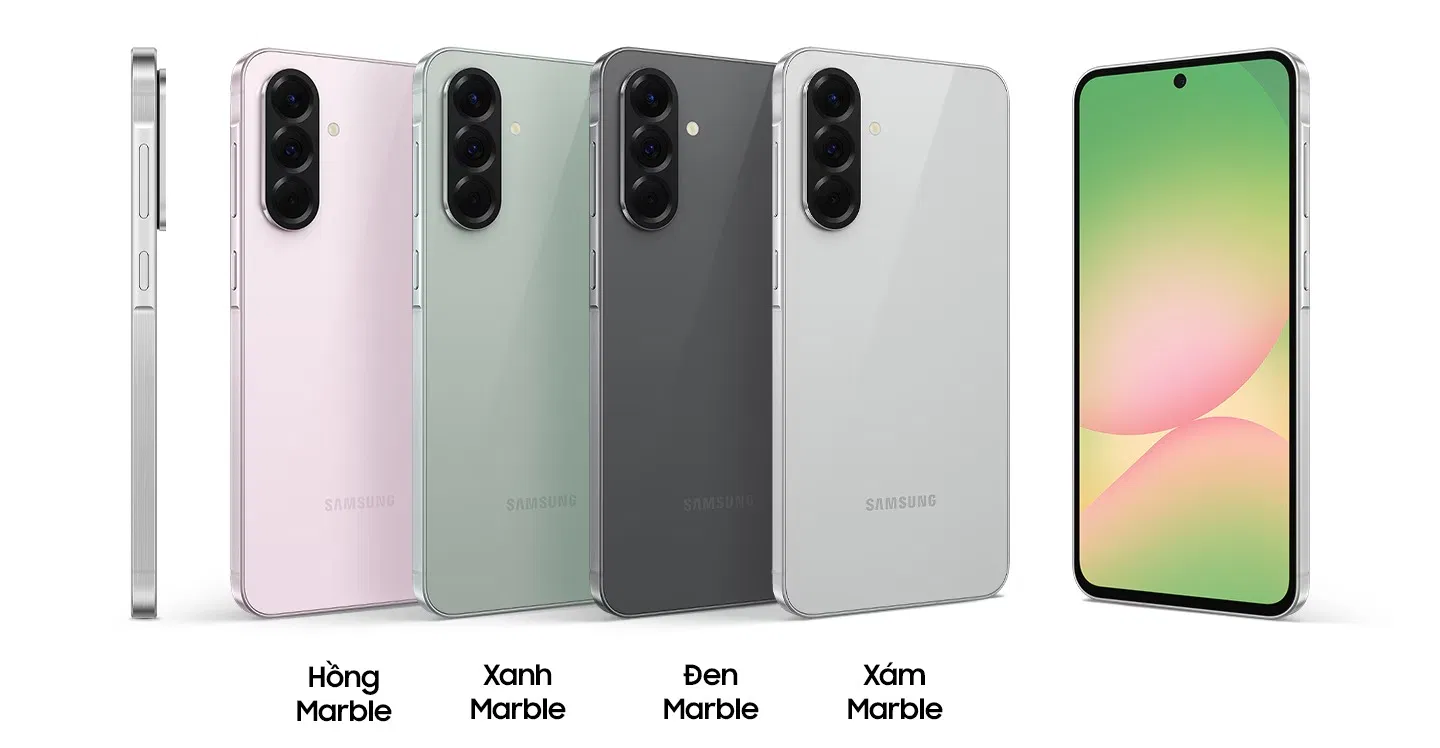 Các phiên bản màu sắc của Galaxy A56 5G (Ảnh: Internet) Các phiên bản màu sắc của Galaxy A56 5G (Ảnh: Internet)