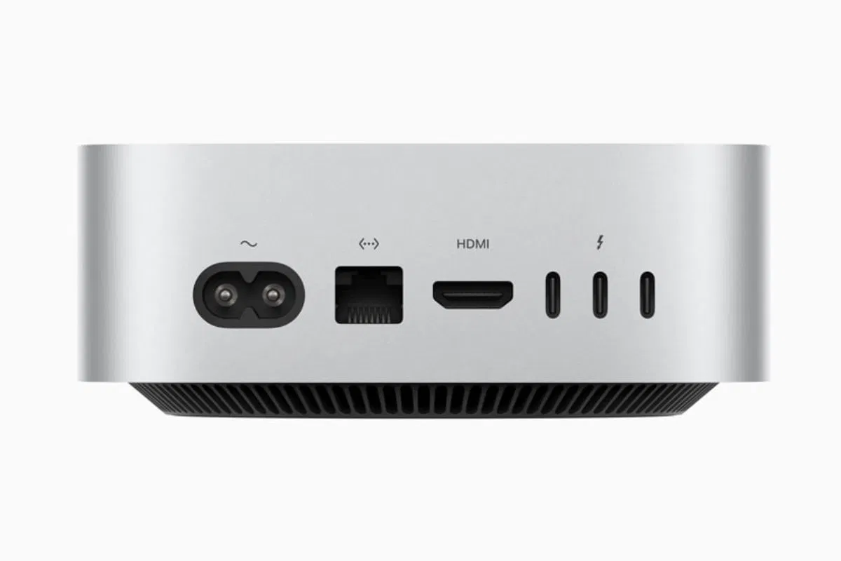 Mặt sau của Mac Mini M4 (Ảnh: Internet)