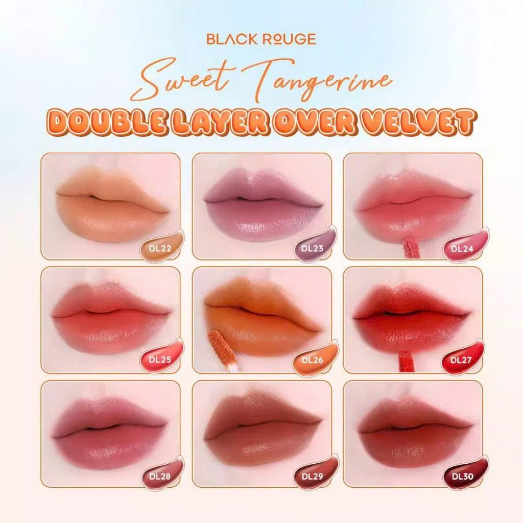 Bảng màu của son Black Rouge Double Layer ver 4