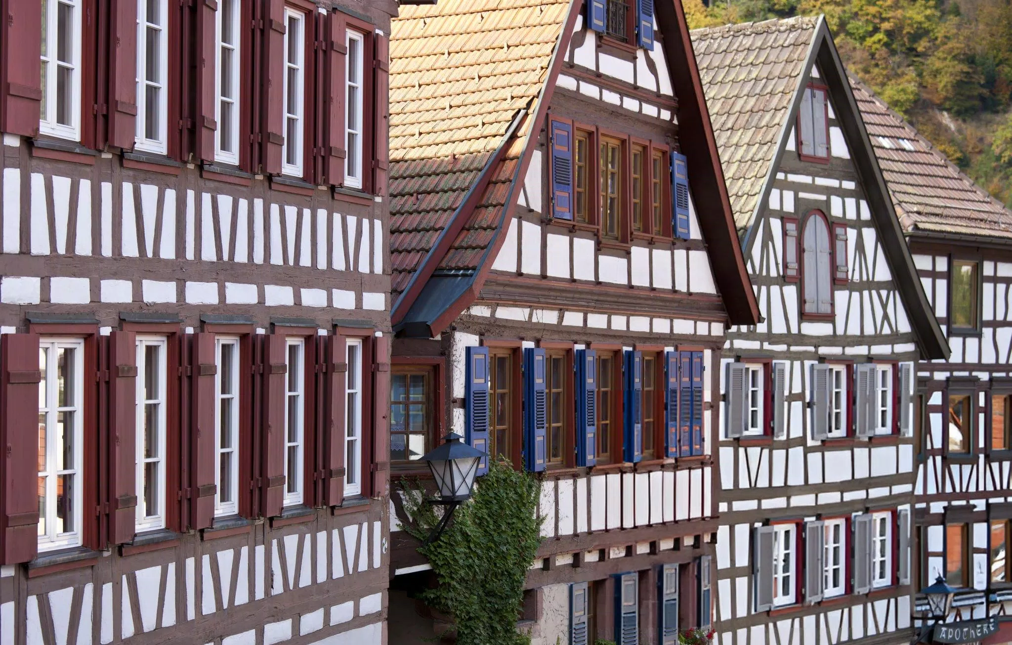 Những ngôi nhà bán gỗ ở Schiltach (Ảnh: Internet)