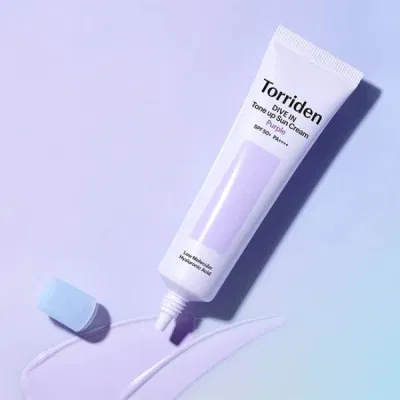 kem chống nắng Torriden DIVE IN Tone up Sun Cream Purple SPF 50+ PA++++