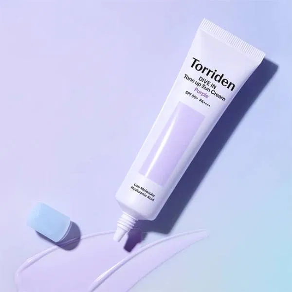 kem chống nắng Torriden DIVE IN Tone up Sun Cream Purple SPF 50+ PA++++