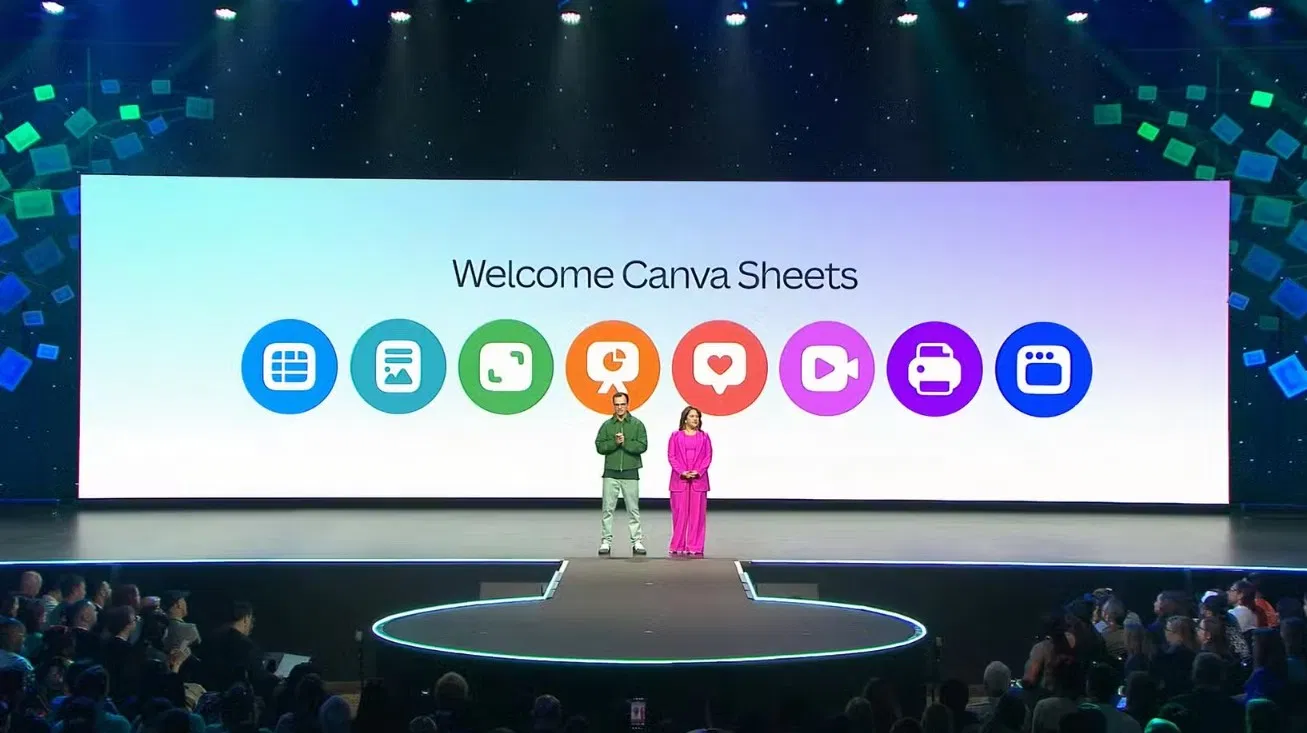 Canva giới thiệu tính năng mới Canva Sheets trên màn hình lớn (Ảnh: Internet) Canva giới thiệu tính năng mới Canva Sheets trên màn hình lớn (Ảnh: Internet)