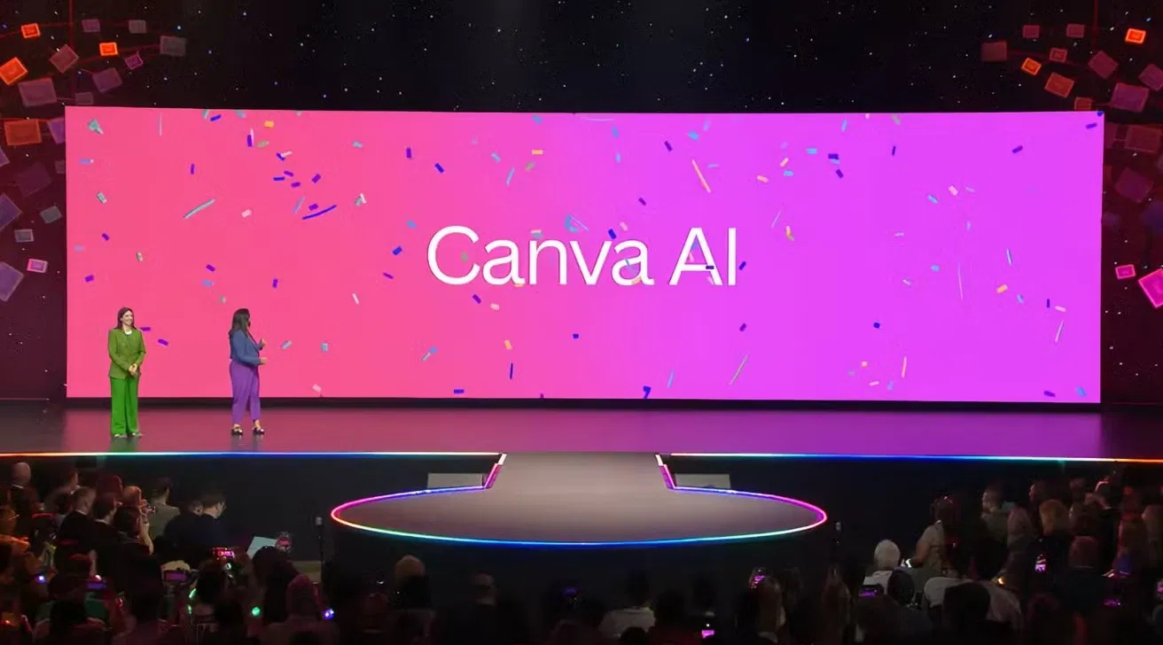 Giới thiệu tính năng mới Canva AI trên màn hình lớn (Ảnh: Internet) Giới thiệu tính năng mới Canva AI trên màn hình lớn (Ảnh: Internet)