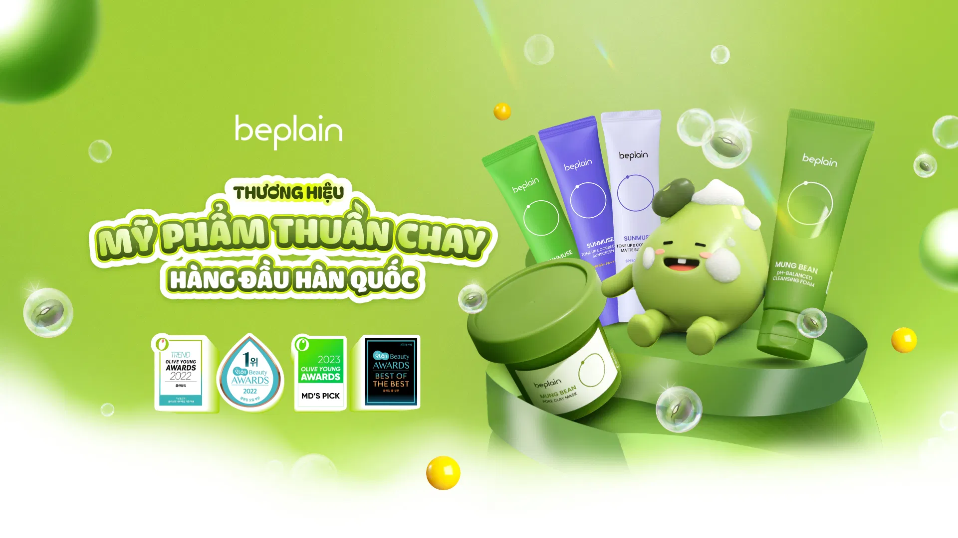 Beplain là thương hiệu thuần chay Hàn Quốc ra mắt năm 2018 (Nguồn: Internet)