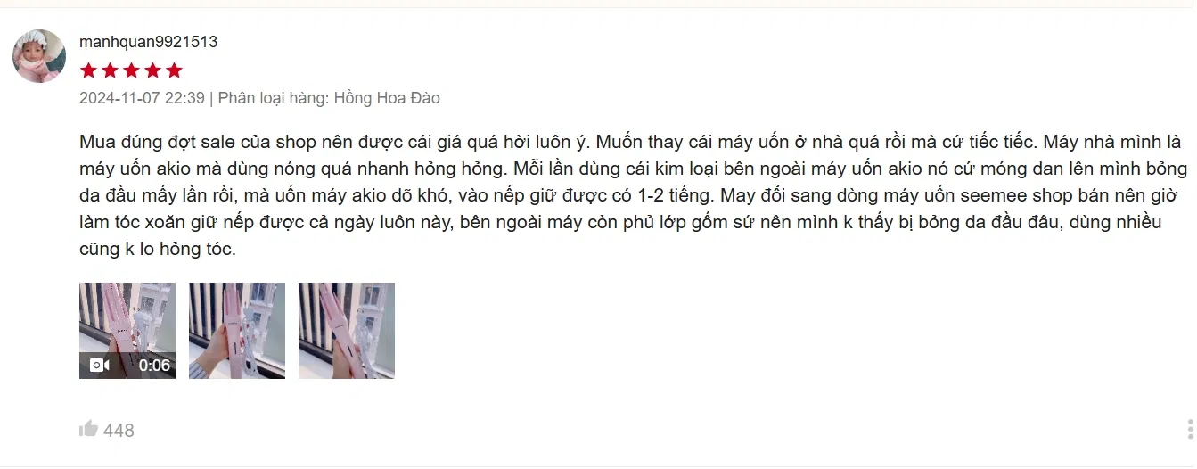 Review máy uốn tóc tự động SeeMee: Dễ sử dụng, tóc vào nếp đẹp, lọn xoăn tự nhiên đơn giản đơn giản tại nhà giá bao nhiêu haircare kiểu tóc làm tóc tại nhà máy uốn tóc Máy uốn tóc SeeMee Máy uốn tóc tự động seemee người dùng nhược điểm Review máy uốn tóc SeeMee sản phẩm tại nhà thiết kế thời gian thương hiệu thương hiệu seemee tiết kiệm trải nghiệm tự nhiên
