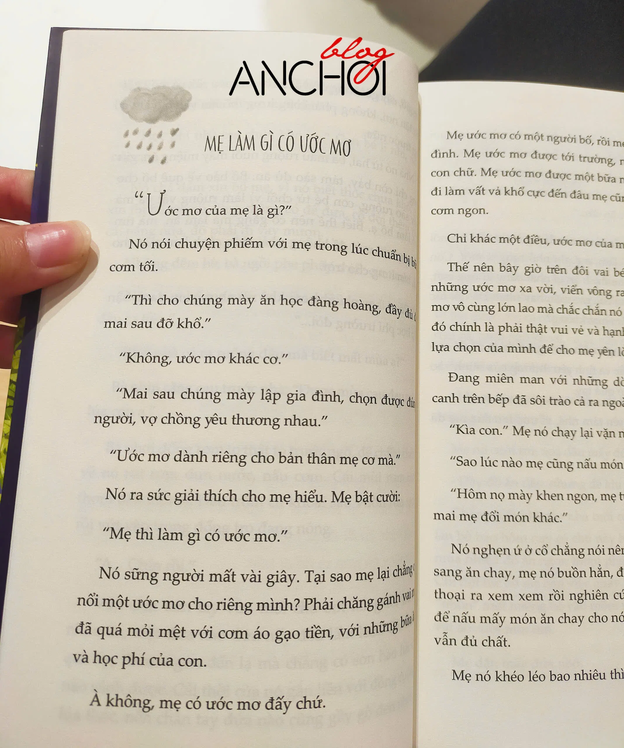 Sách Mẹ làm gì có ước mơ (Ảnh: BlogAnChoi)