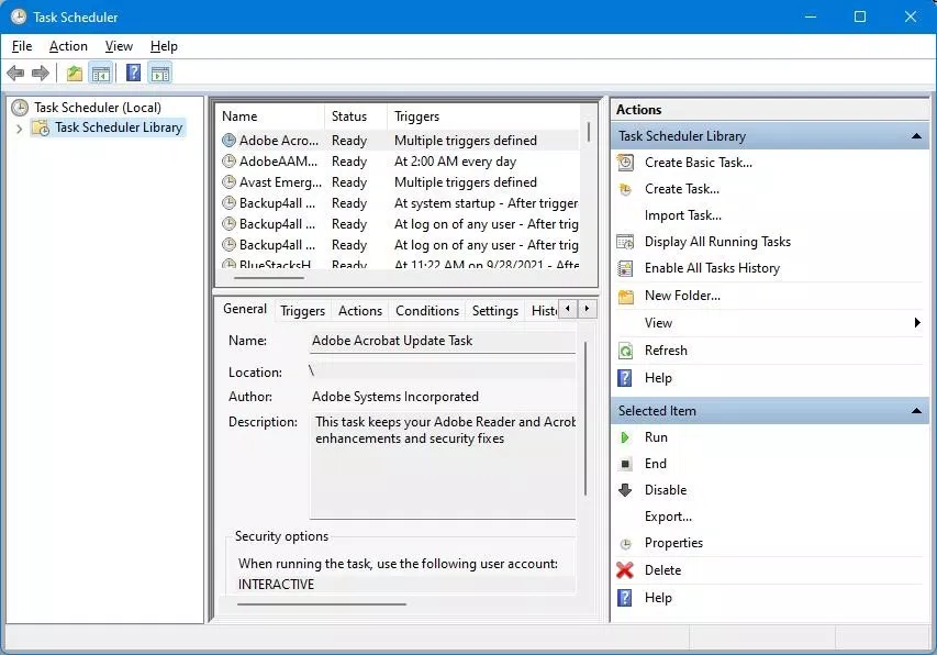 Một chức năng được người dùng tùy chỉnh với Task Scheduler (Nguồn: Internet)