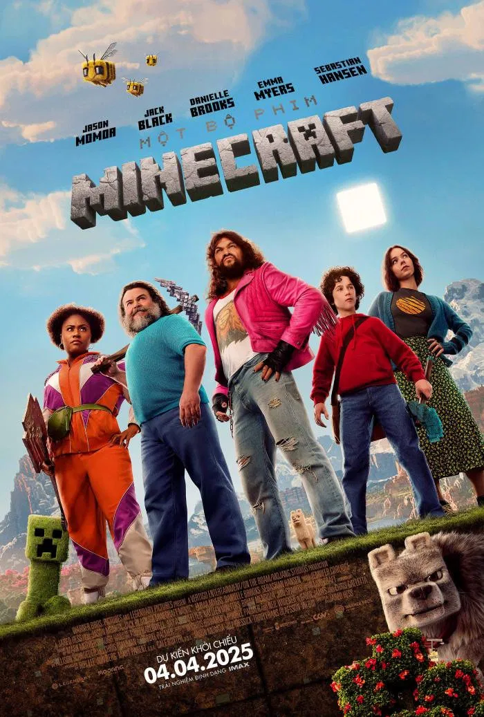 Poster phim Một bộ phim Minecraft(Ảnh: Internet)
