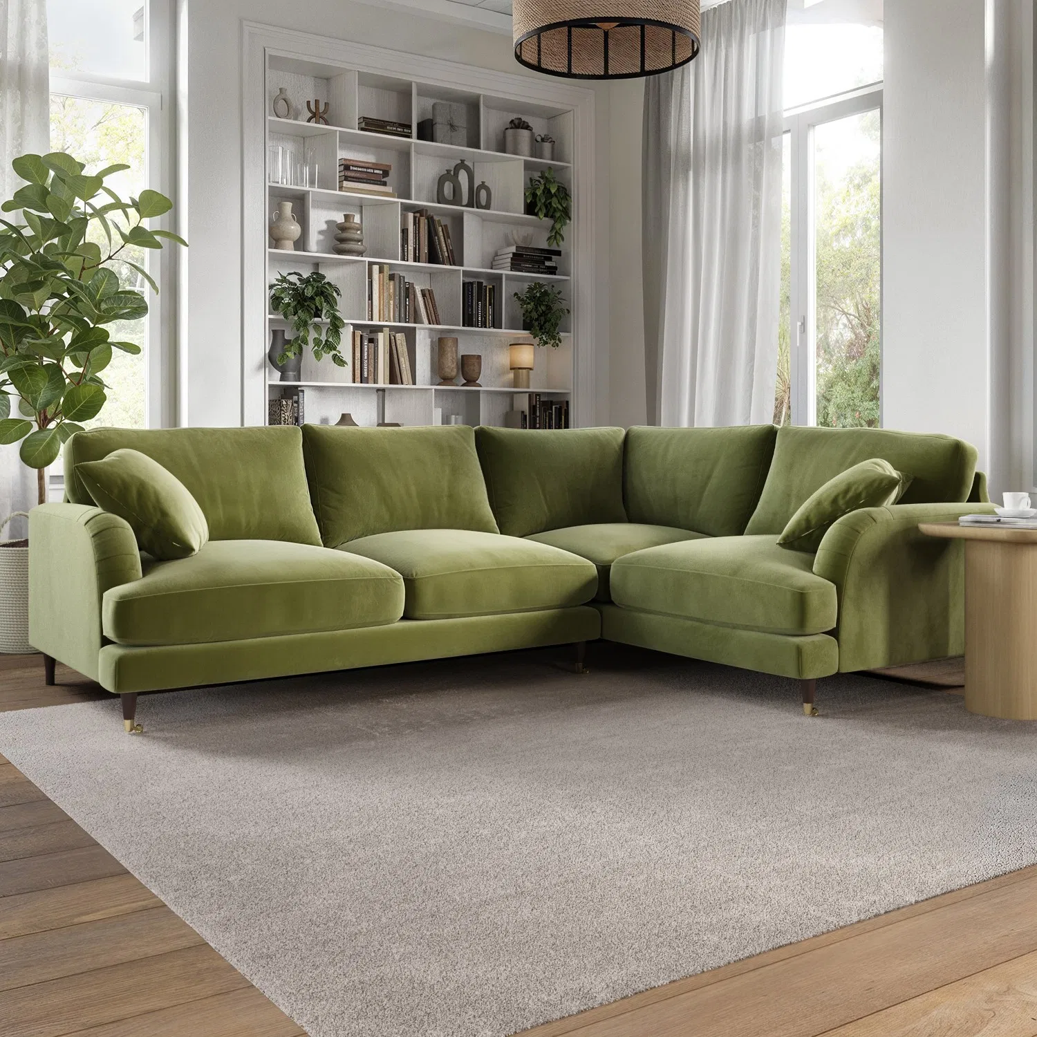 Ghế sofa màu ô liu