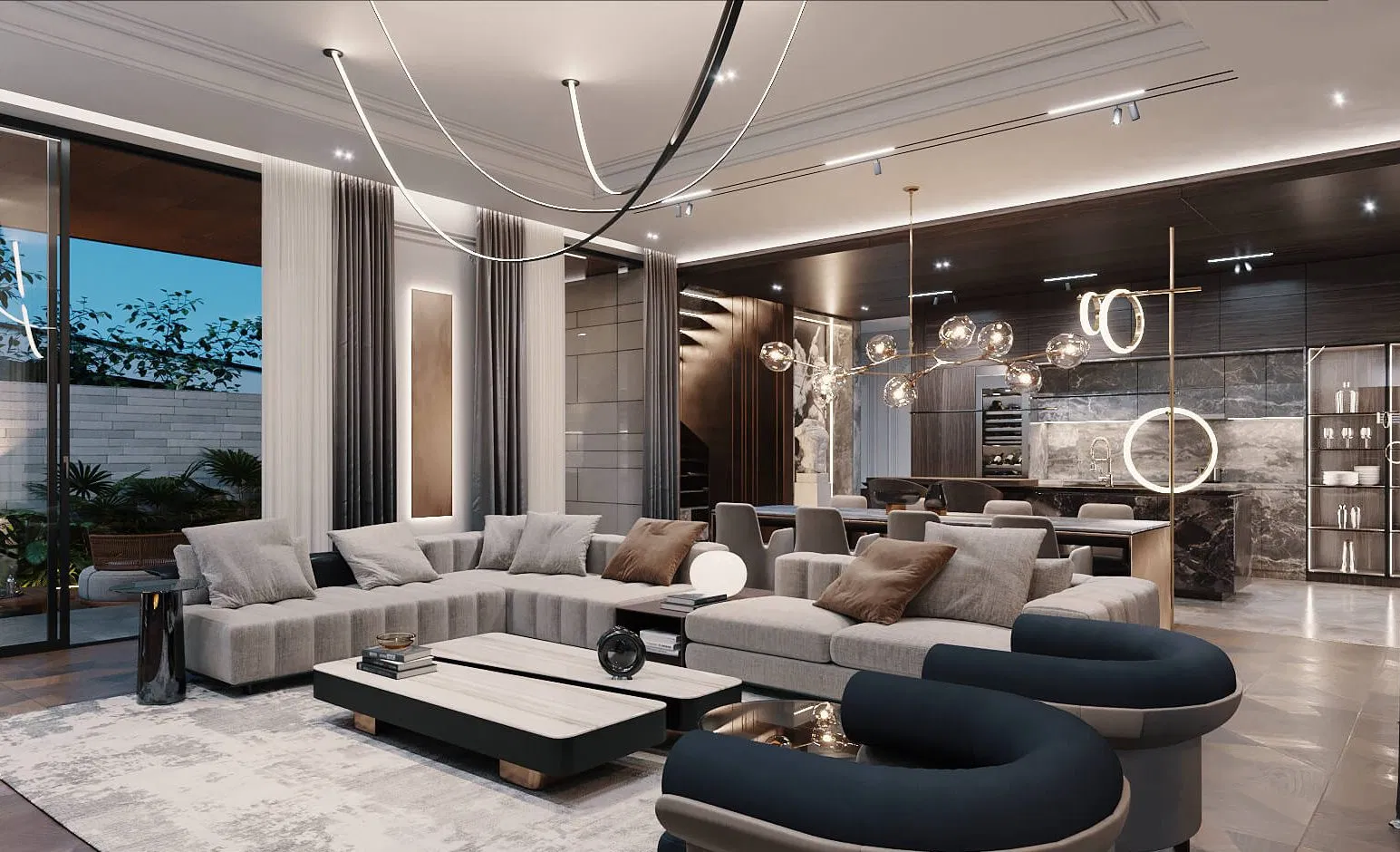 "Nhóm" các đồ nội thất lại gần nhau