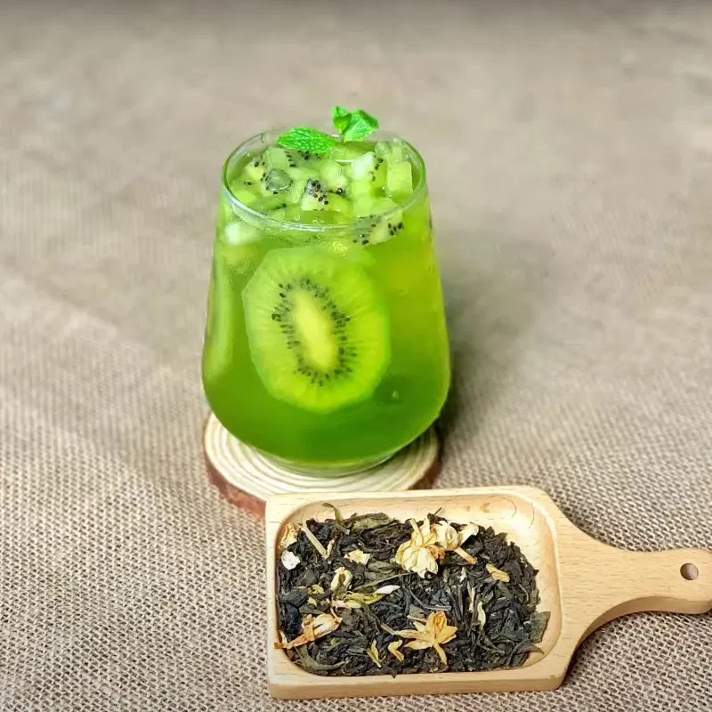 Nước detox trà xanh Kiwi
