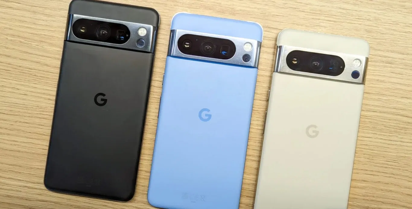 Điện thoại Pixel 8 Pro với các phiên bản màu sắc khác nhau (Ảnh: Internet)