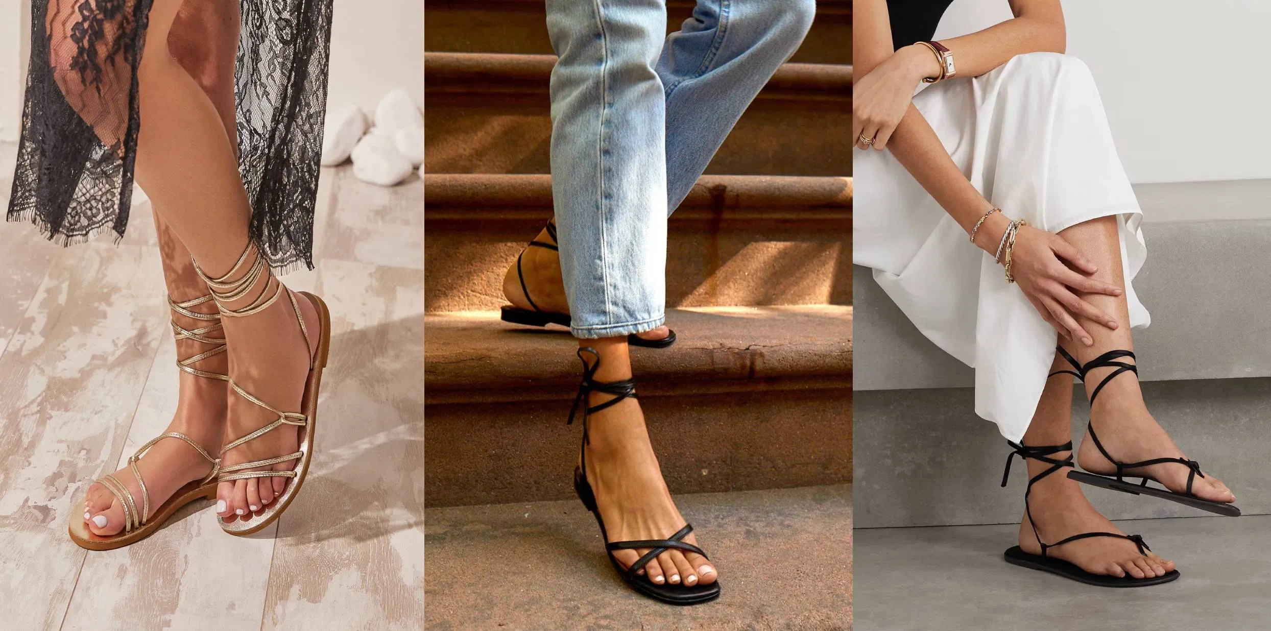 Dép xăng đan buộc mắt cá chân