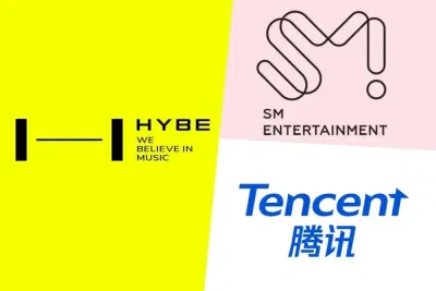 HYBE bán toàn bộ 2.212.237 cổ phiếu đang nắm giữ tại SM Entertainment cho Tencent (Ảnh: Internet)