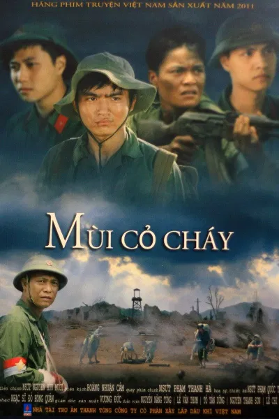 Bộ phim "Mùi Cỏ Cháy" kể về những sinh viên Hà Nội tham gia chiến tranh với 4 nhân vật chính là Hoàng - Thành - Thăng - Long (Nguồn: Internet)