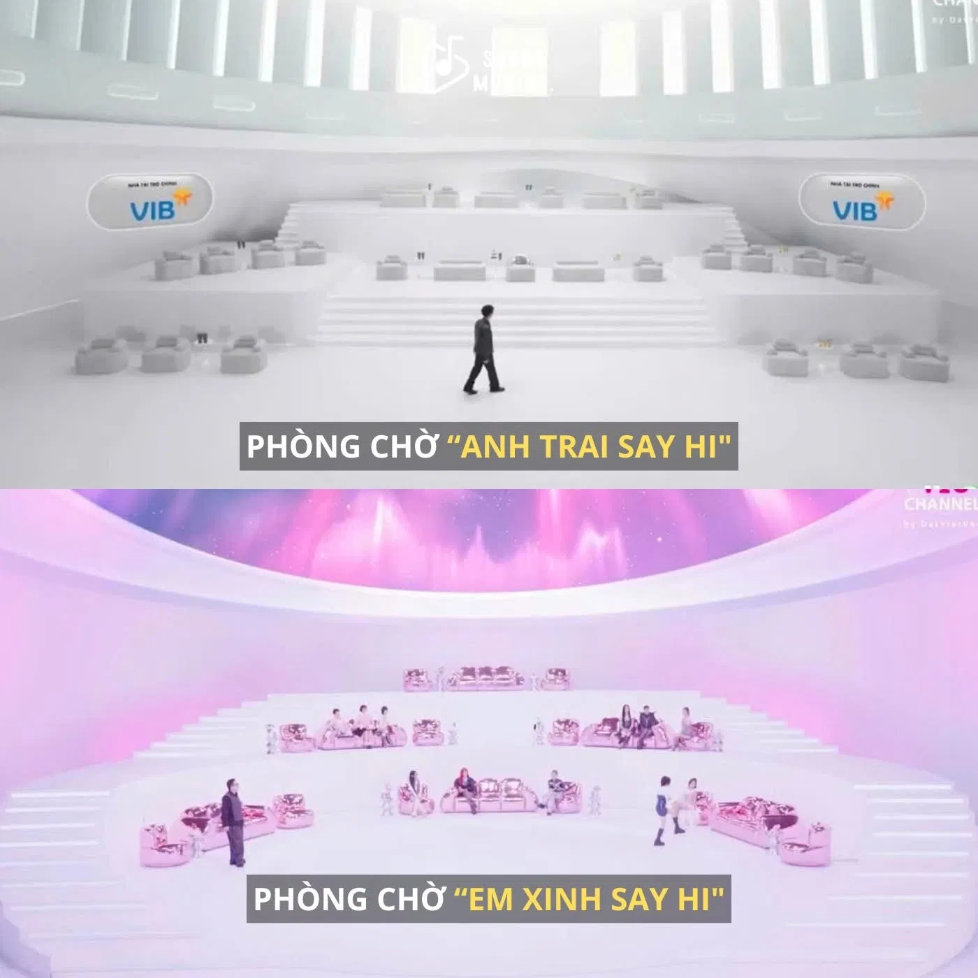 Set quay “khác biệt” giữa “Anh Trai” và “Em Xinh” (nguồn: internet)