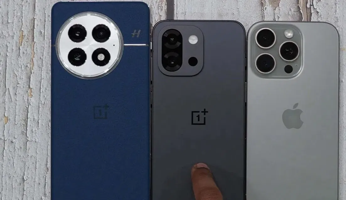 Điện thoại OnePlus 13 so với OnePlus 13s và iPhone 16 Pro của Apple (Ảnh: Internet)