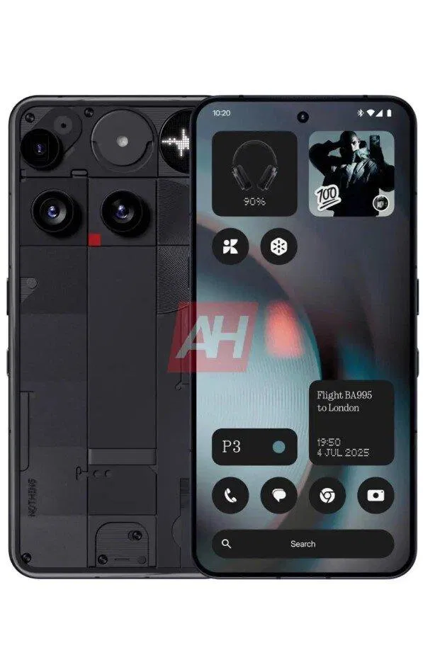 Hình ảnh tiết lộ điện thoại Nothing Phone 3 (Ảnh: Android Headlines) Hình ảnh tiết lộ điện thoại Nothing Phone 3 (Ảnh: Android Headlines)