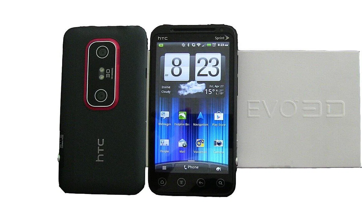 Chiếc điện thoại HTC EVO 3D (Nguồn: Internet)