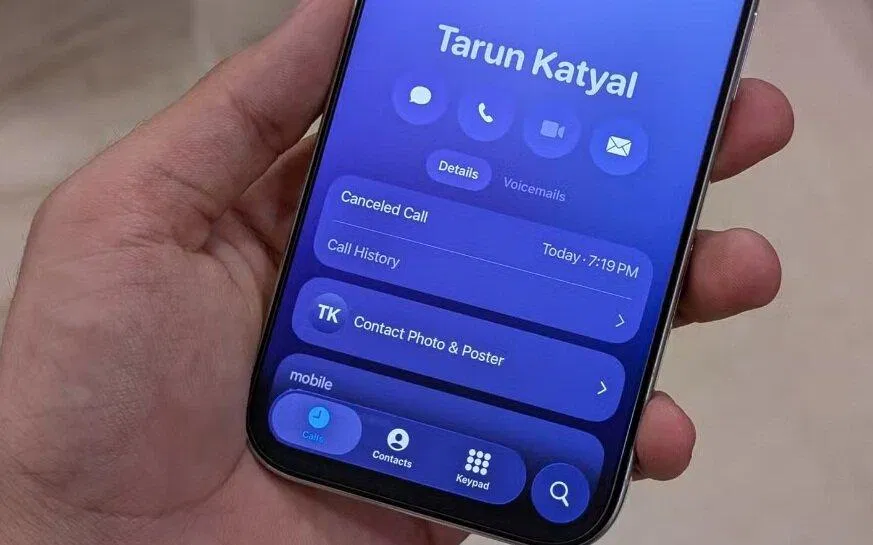 Tính năng Lịch sử cuộc gọi của người liên hệ trong iOS 26 (Ảnh: Internet) Tính năng Lịch sử cuộc gọi của người liên hệ trong iOS 26 (Ảnh: Internet)