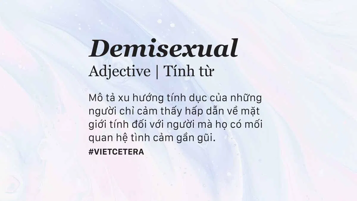 Demisexual – Á tính luyến ái