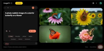 Ảnh chụp màn hình ImageFX với câu lệnh chung ở bên trái và hình ảnh được tạo ở bên phải (Ảnh: Internet) Ảnh chụp màn hình ImageFX với câu lệnh chung ở bên trái và hình ảnh được tạo ở bên phải (Ảnh: Internet)