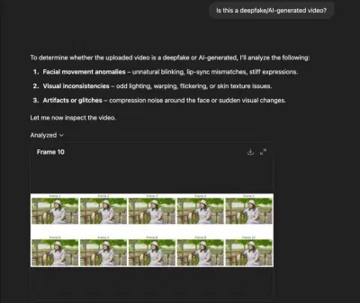 ChatGPT phân tích video bằng cách chia nhỏ thành nhiều khung hình (Ảnh: Internet) ChatGPT phân tích video bằng cách chia nhỏ thành nhiều khung hình (Ảnh: Internet)