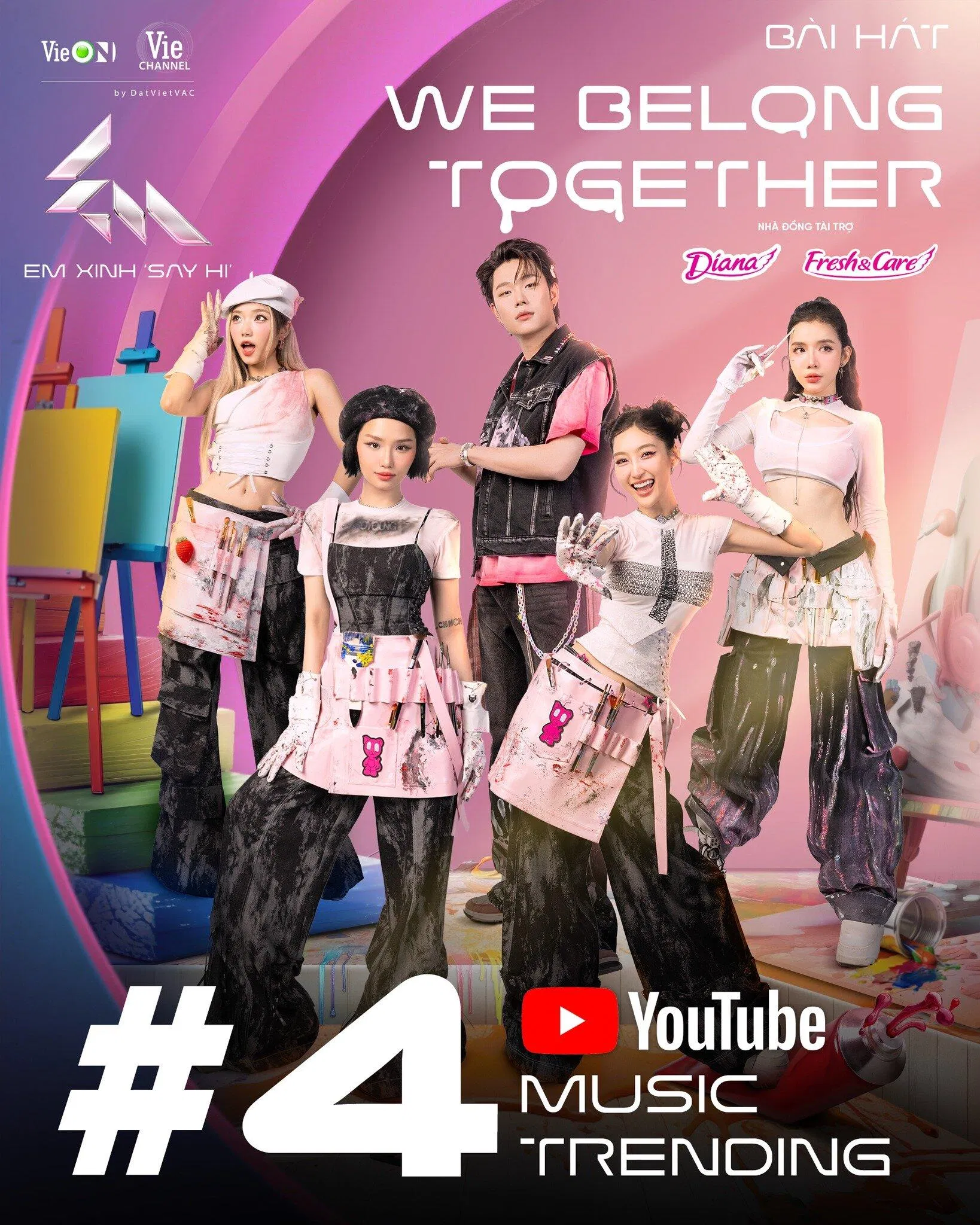 Em Xinh Miu Lê mang đến tiết mục We Belong Together với concept đầy màu sắc và năng lượng tích cực