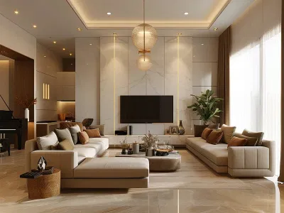 Thêm thắt các yếu tố mềm mại như vải vóc, gỗ tự nhiên hoặc ánh sáng dịu để tạo sự cân bằng