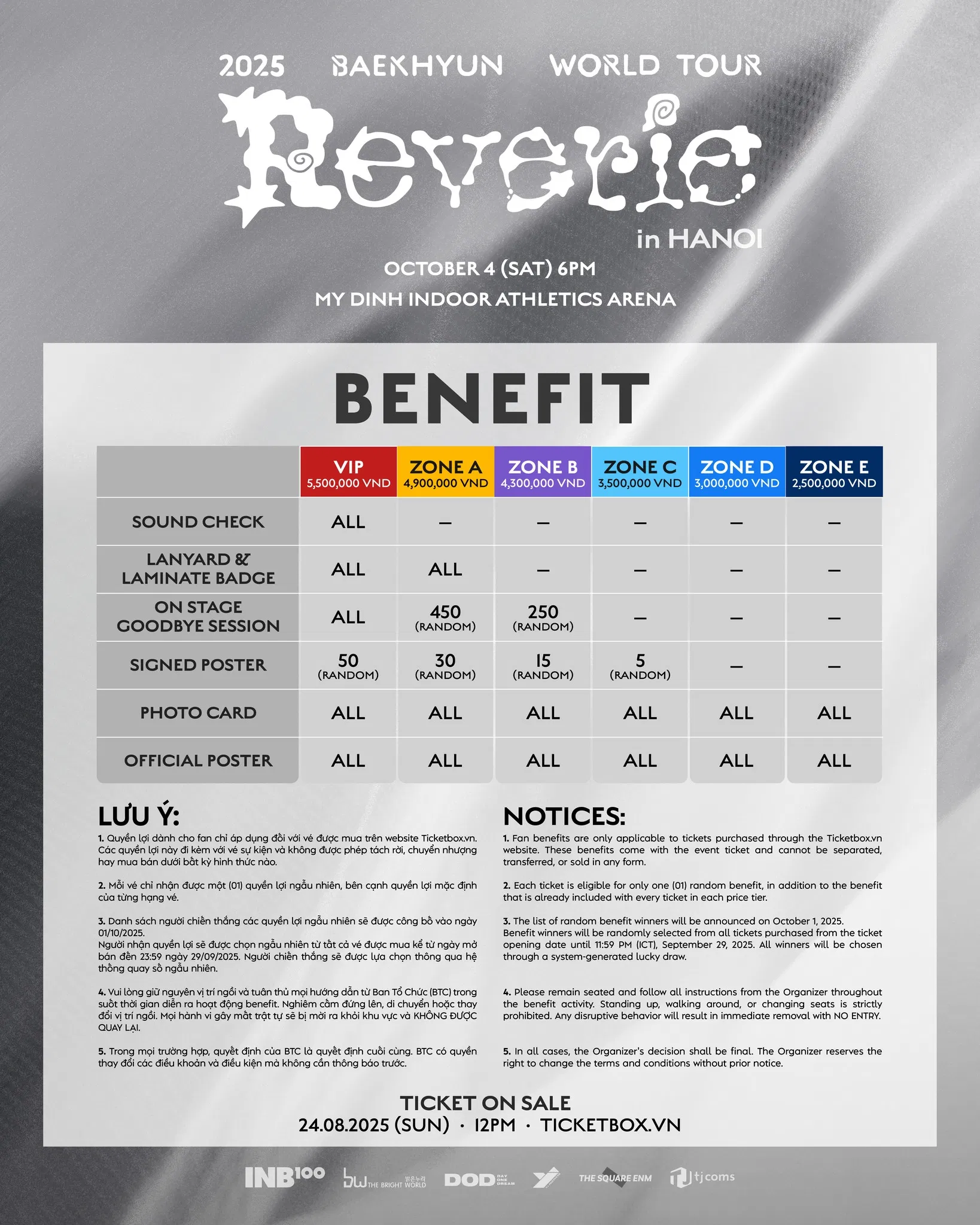 Benefit hấp dẫn của đêm diễn (Nguồn ảnh: Internet)